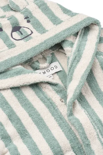 Lily bathrobe peppermint crème de la crème stripe - 5–6 years - Liewood