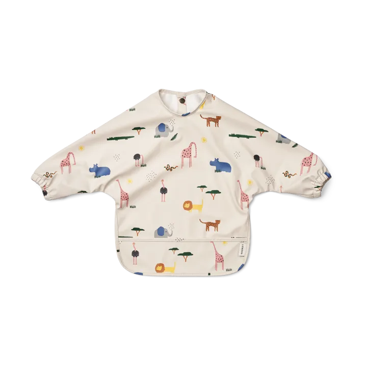 Merle bib with sleeve - Safari sandy mix - Liewood