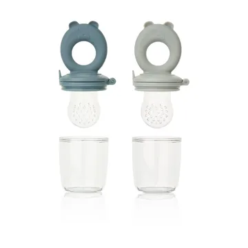 Miranda tasting button 2 pieces - Whale blue-Dove blue - Liewood