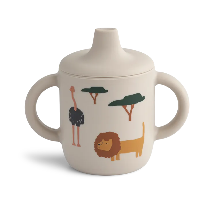 Neil sippy cup 15 cl - Safari sandy mix - Liewood