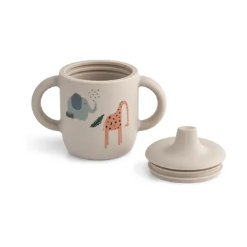 Neil sippy cup 15 cl - Safari sandy mix - Liewood
