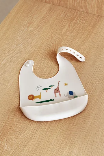 Tilda bib silicone 2-pack - Safari sandy mix - Liewood