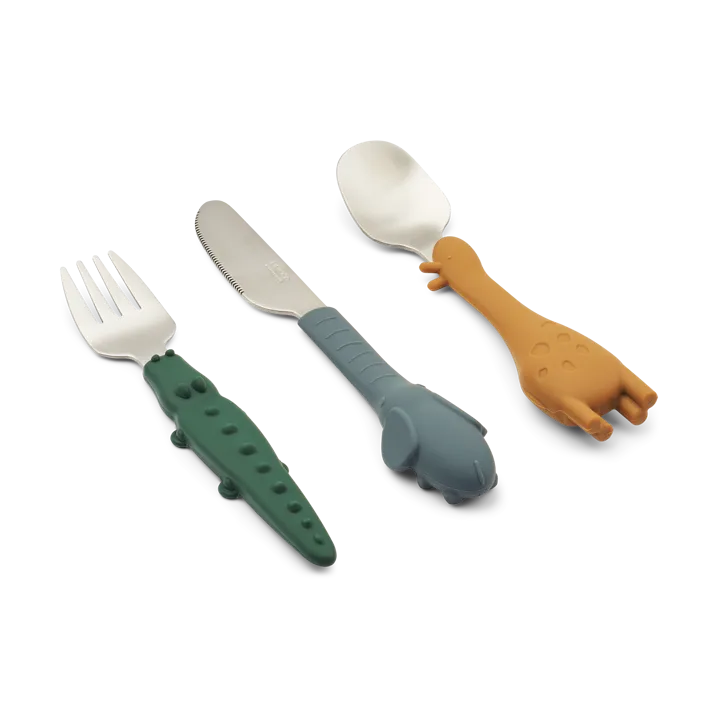 Tove all together cutlery set 3 pieces - Golden caramel mix - Liewood
