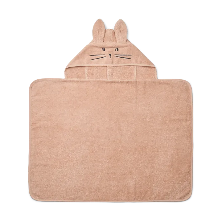 Vilias rabbit hooded bath towel 60x80 cm - Pale Tuscany - Liewood