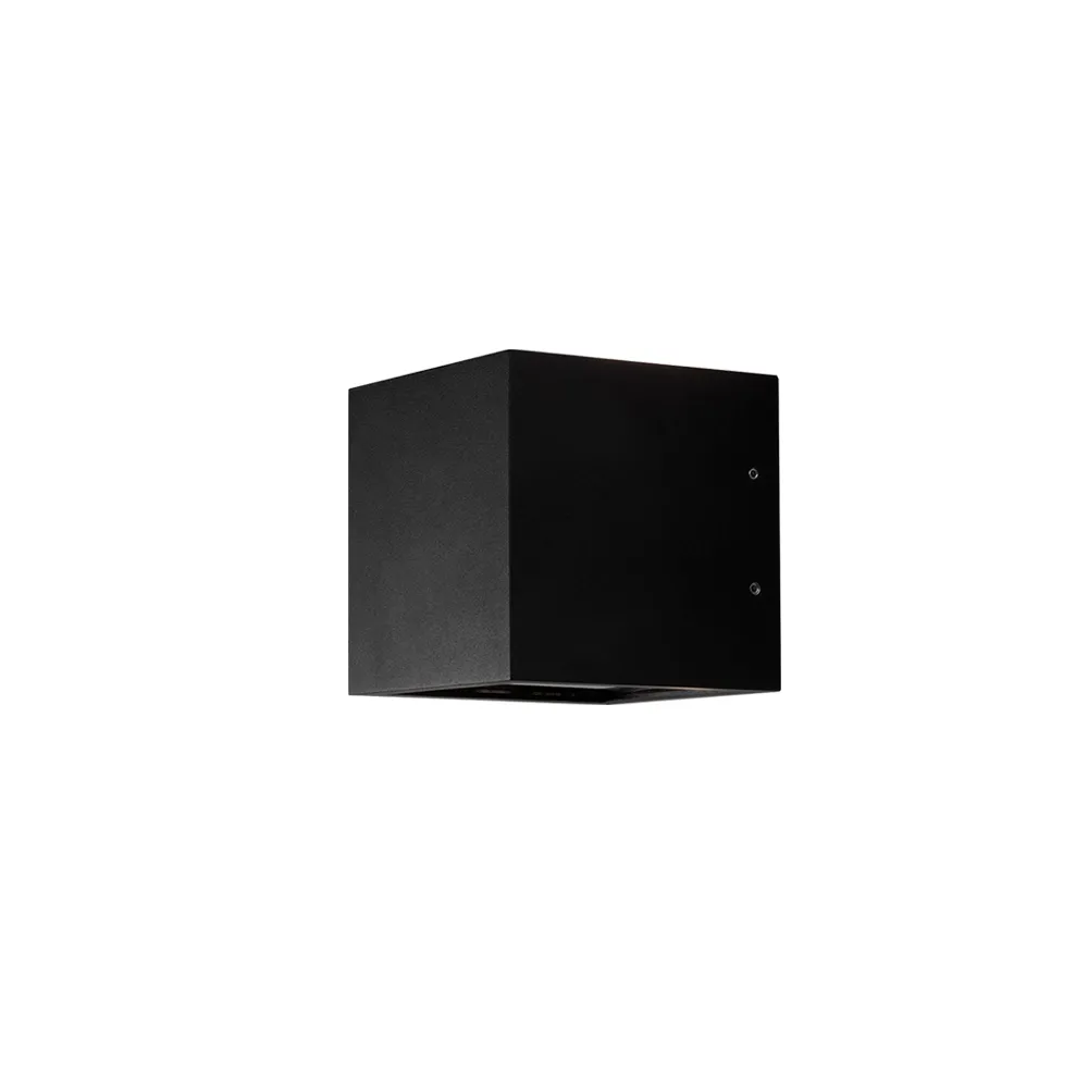 Cube XL Up/Down wall lamp, Black, led Light-Point