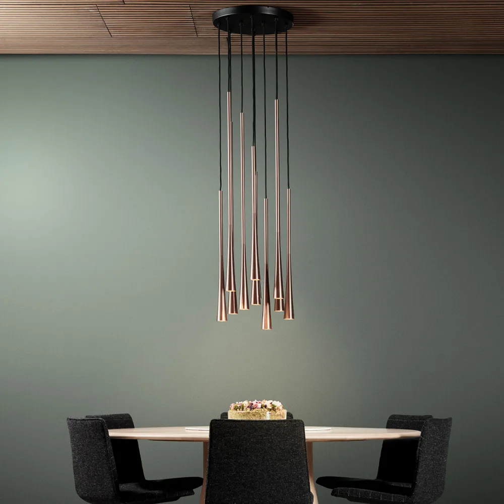 Drop S1 pendant lamp, Rose gold Light-Point