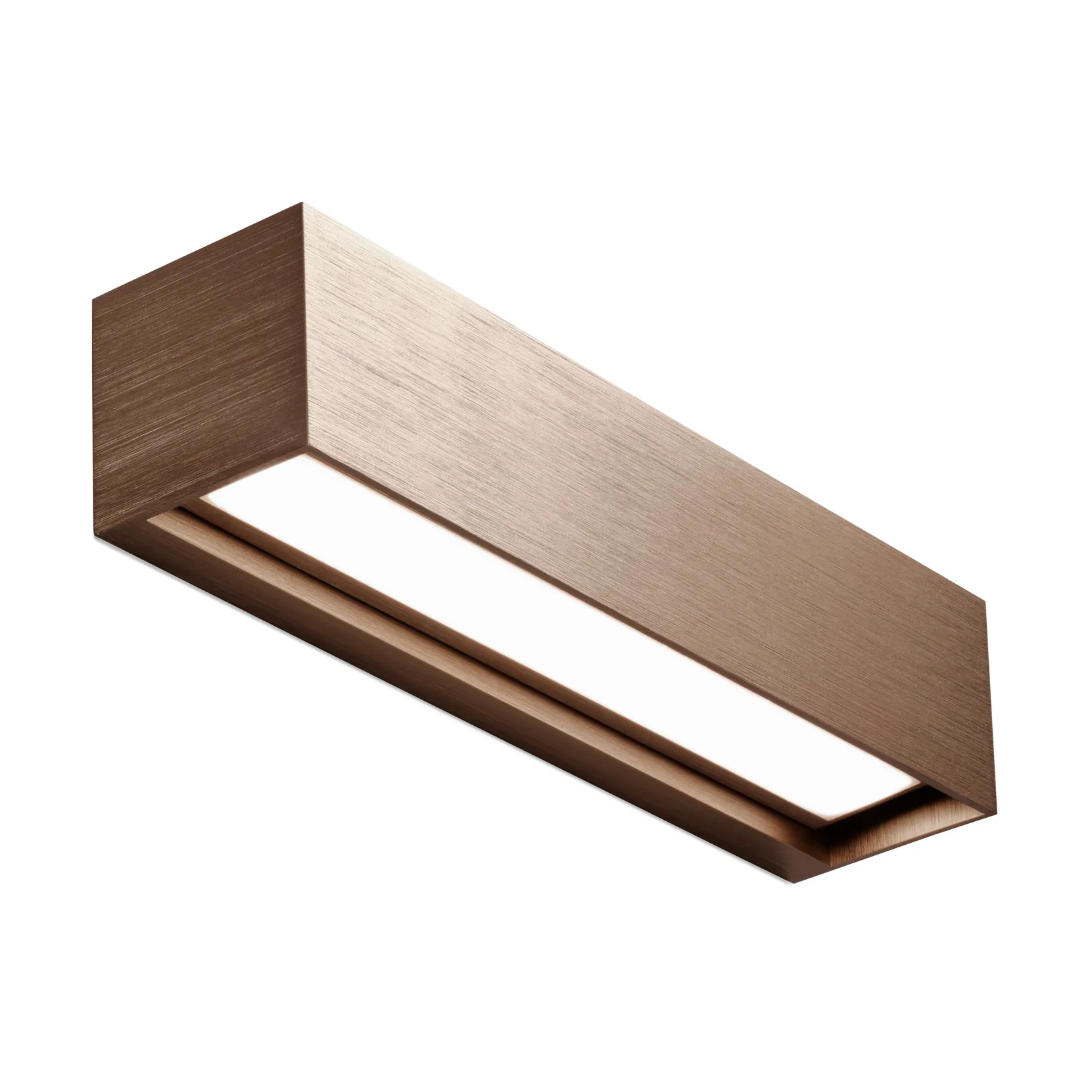 Linea W2 wall lamp switch tune, Rose gold, 7x30 cm Light-Point