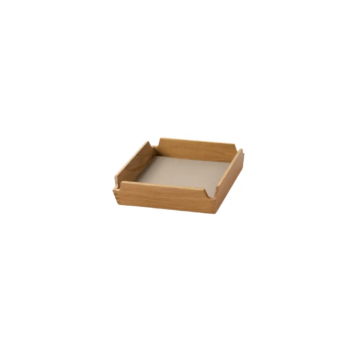 Airy Nupo tray - Clay crown-teak, mini - LIND DNA