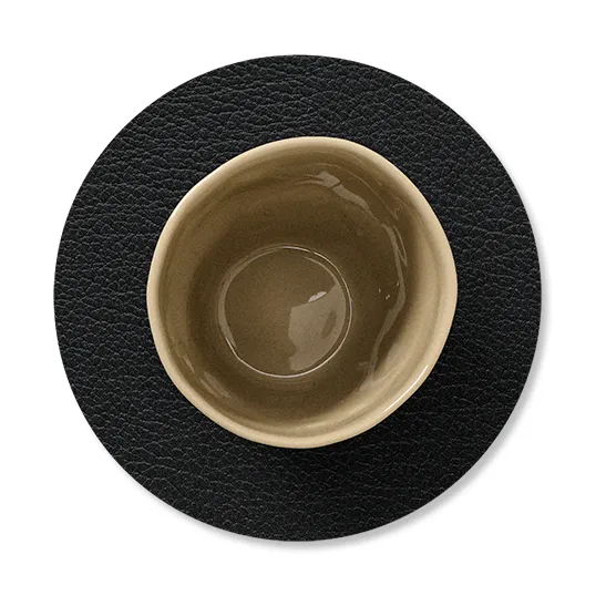 Bull coaster circle, black LIND DNA