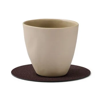 Bull coaster circle - brown - LIND DNA
