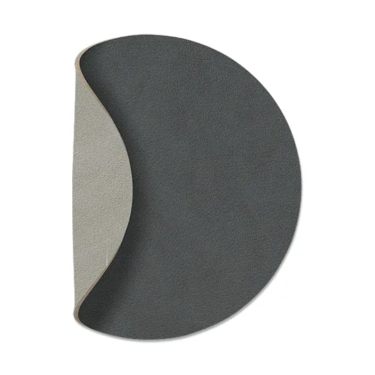 Cloud coaster reversible  circle 1 pcs - anthracite-light grey - LIND DNA
