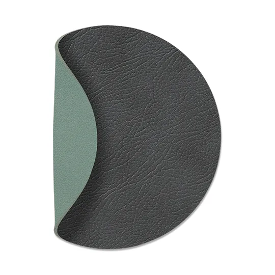 Cloud-Nupo coaster reversible circle 1 pcs - anthracite-pastel green - LIND DNA