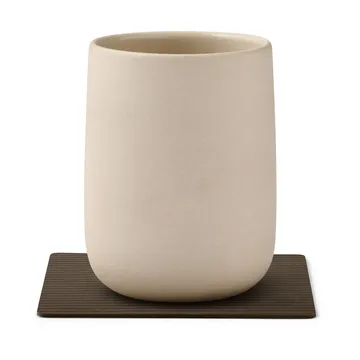 Corduroy coaster square - Caviar - LIND DNA