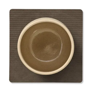 Corduroy coaster square - Caviar - LIND DNA