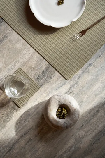 Corduroy coaster square - Herbal Dust - LIND DNA