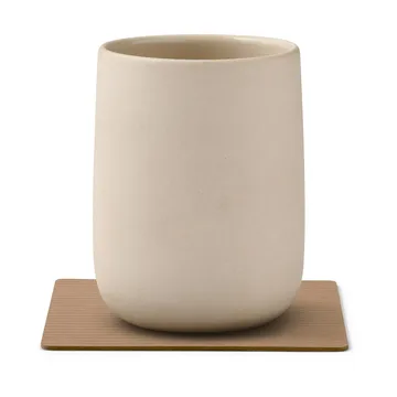 Corduroy coaster square - Nougat - LIND DNA