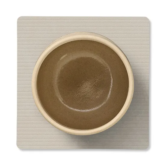 Corduroy coaster square, Oyster White LIND DNA