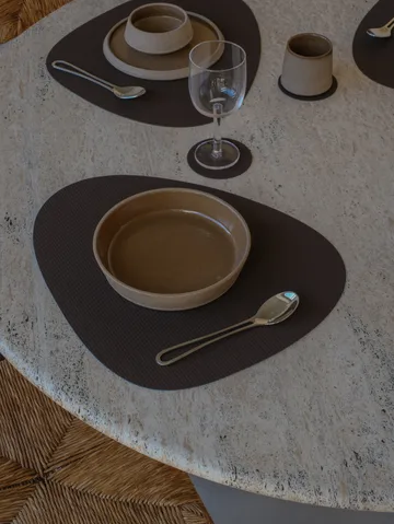 Corduroy coasters - Hazel, circle - LIND DNA