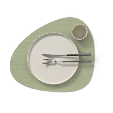 Corduroy placemat curve L - Olive Green - LIND DNA