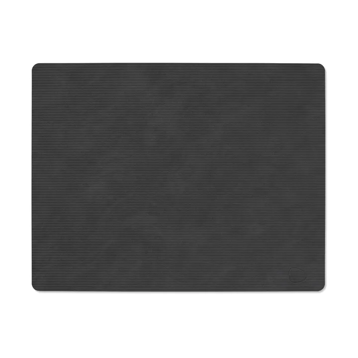 Corduroy placemat square L - Black - LIND DNA