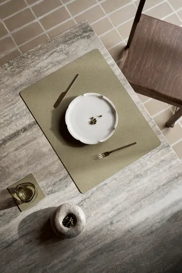 Corduroy placemat square L - Herbal Dust - LIND DNA