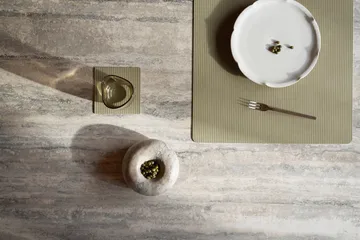 Corduroy placemat square L - Herbal Dust - LIND DNA