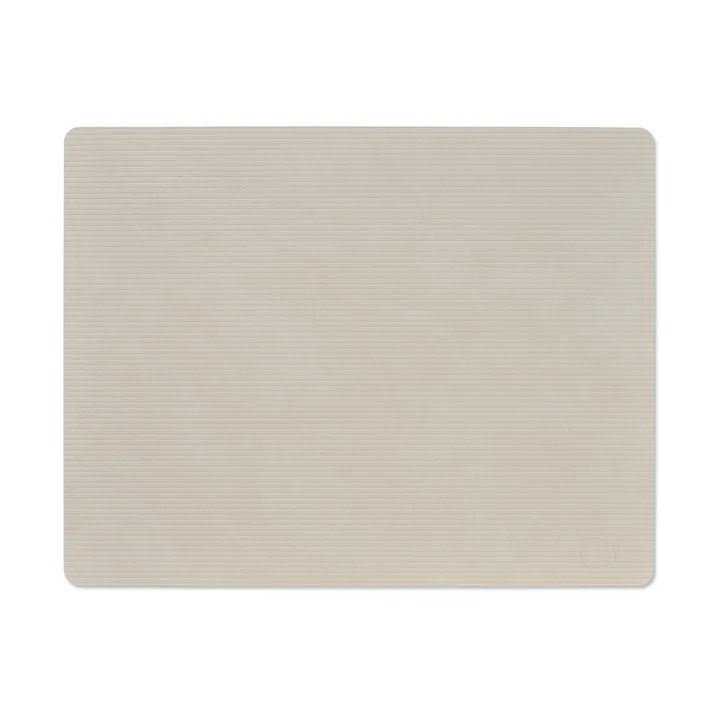 Corduroy placemat square L - Oyster White - LIND DNA