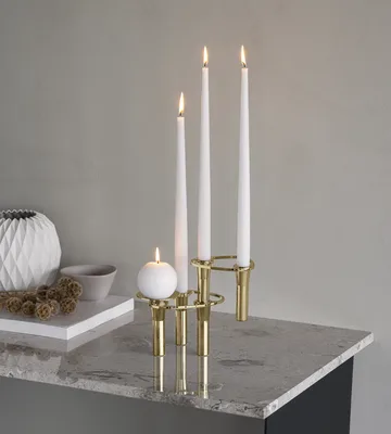 Curve Candlestick - Gold, tray - LIND DNA