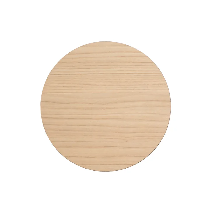 Cut & Serve circle round chopping board S - Ash - LIND DNA