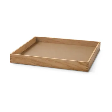 Even teak tray square S - Nupo nougat - LIND DNA