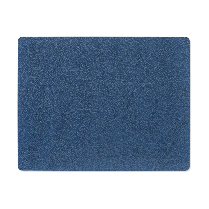 Hippo placemat square - marine blue - LIND DNA