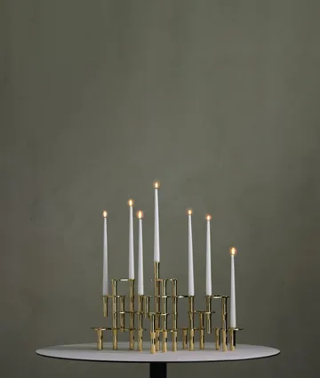 Lind Curve combinable candle sticks 24K gold plated - Double - LIND DNA