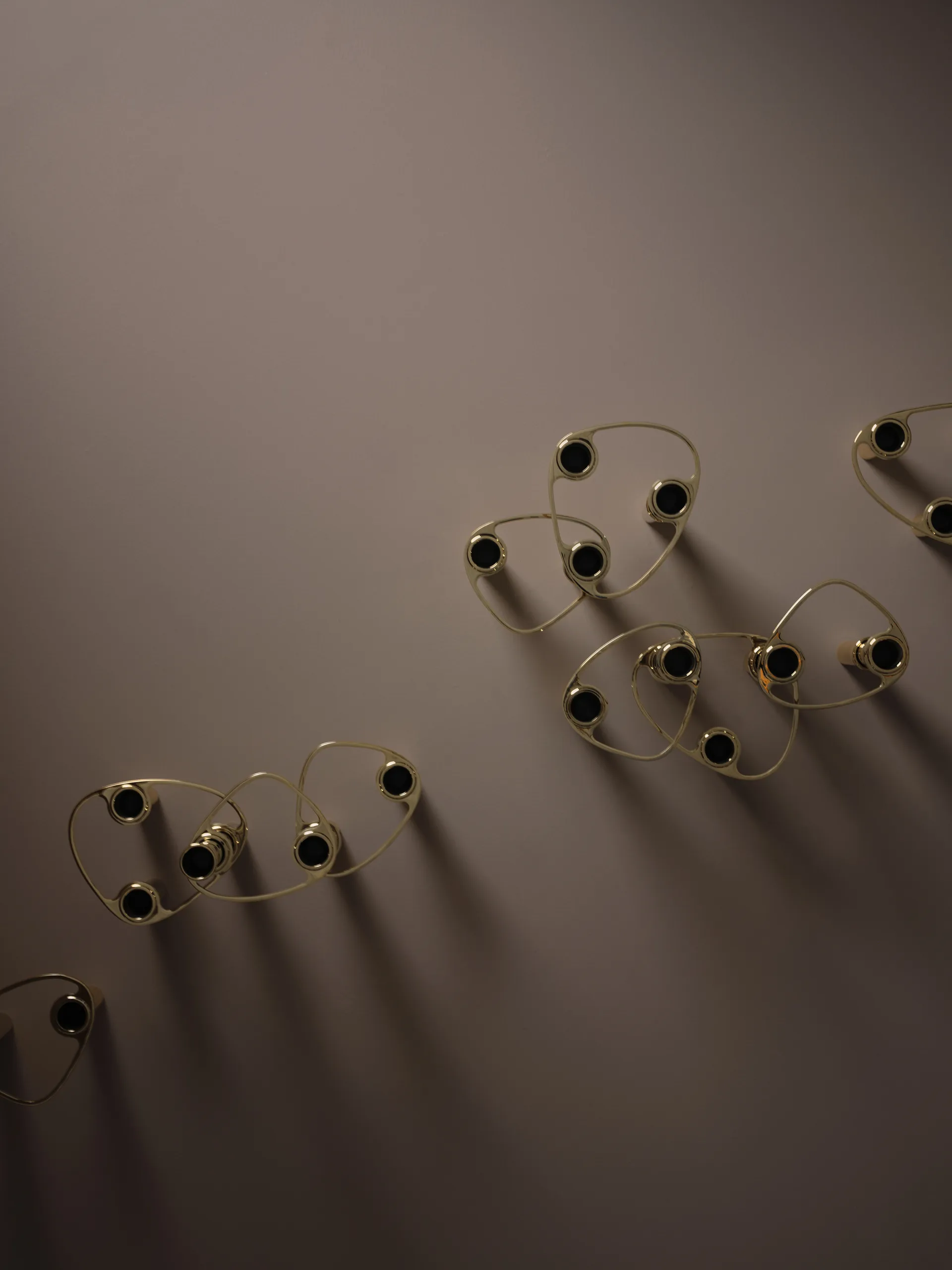 Lind Curve combinable candle sticks 24K gold plated, Double LIND DNA