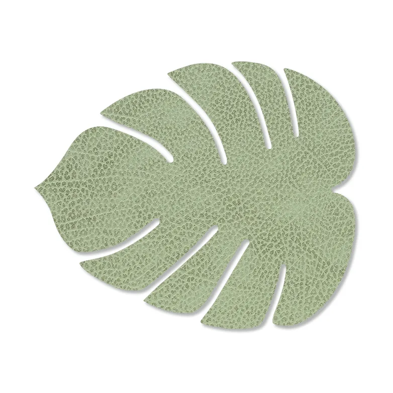 Monstera Leaf Hippo coaster, Olive green LIND DNA