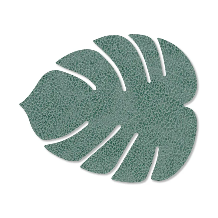 Monstera Leaf Hippo coaster - Pastel green - LIND DNA