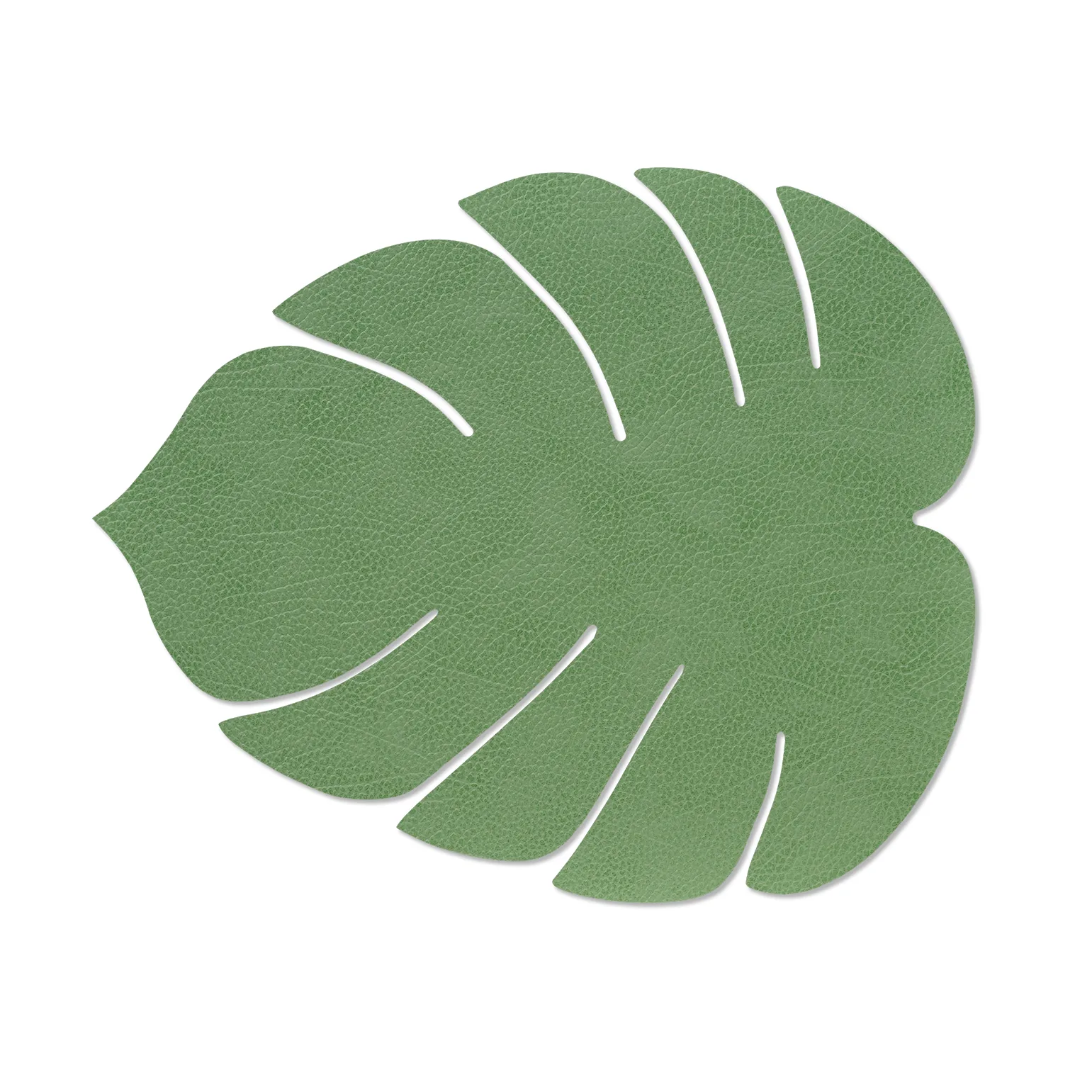 Monstera Leaf Hippo placemat L, Forest green LIND DNA
