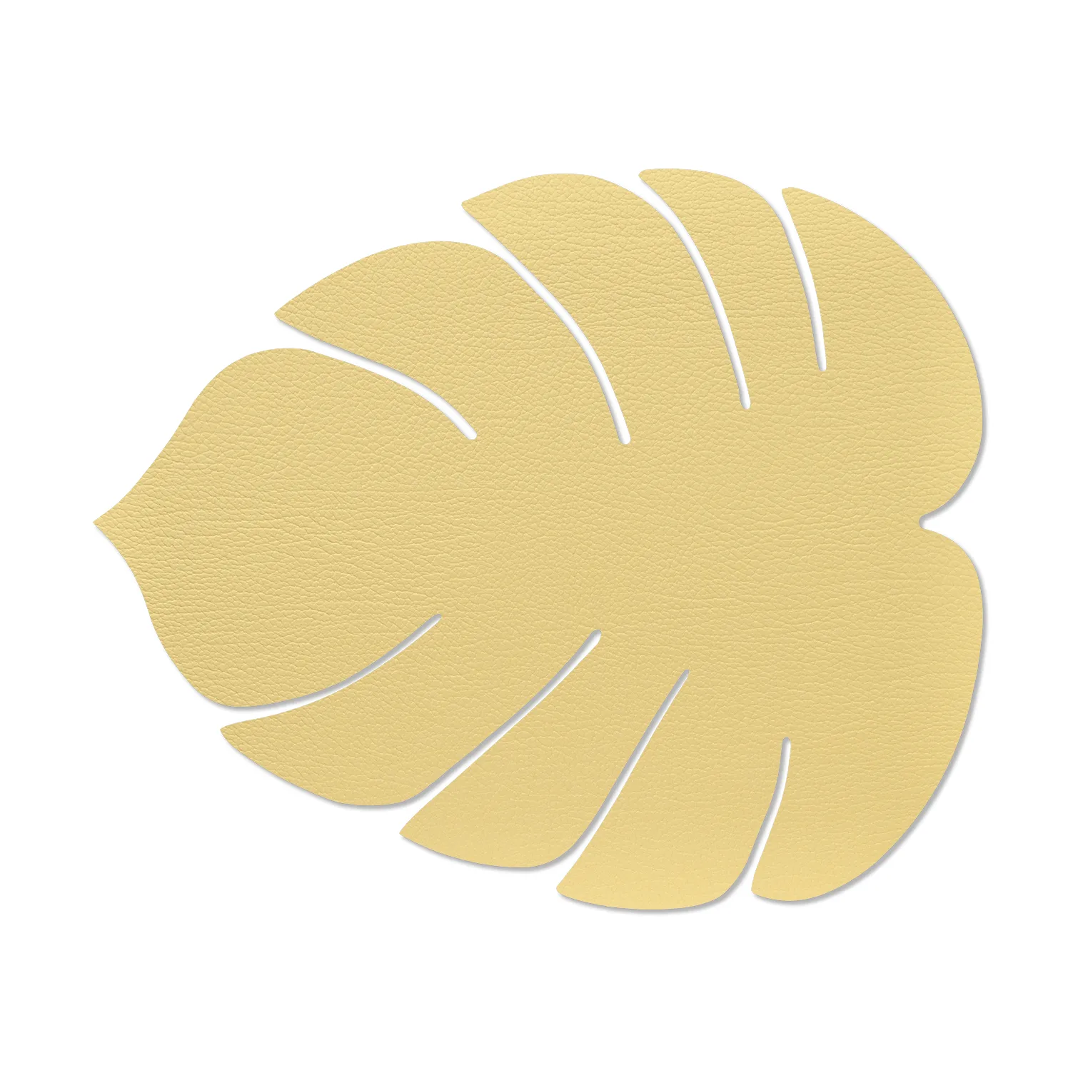 Monstera Leaf Hippo placemat L, gold LIND DNA