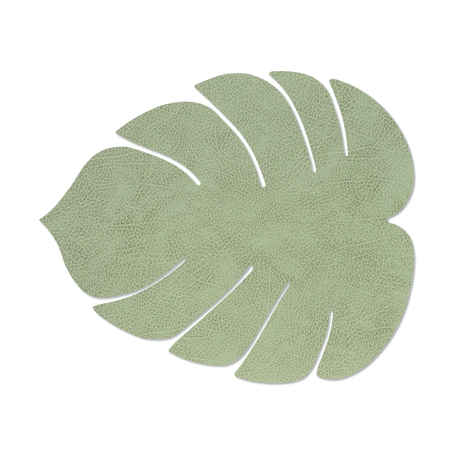Monstera Leaf Hippo placemat L, Olive green LIND DNA