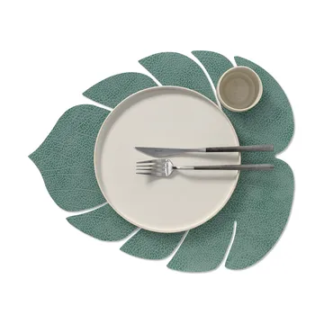 Monstera Leaf Hippo placemat L - Pastel green - LIND DNA