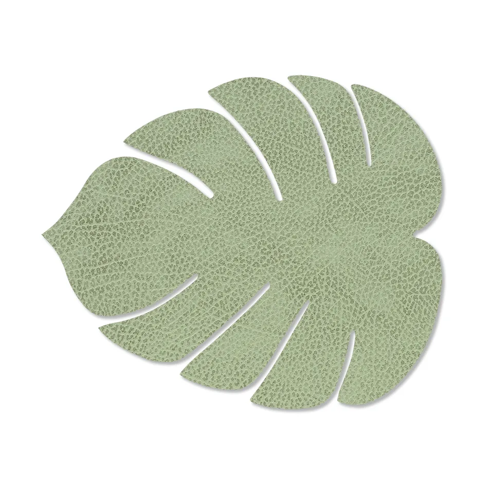 Monstera Leaf Hippo placemat S, Olive green LIND DNA