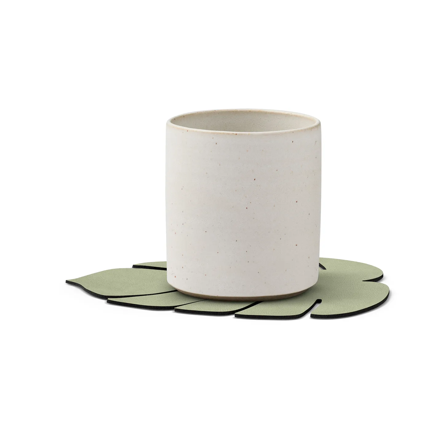 Monstera Leaf Nupo coaster, Olive green LIND DNA