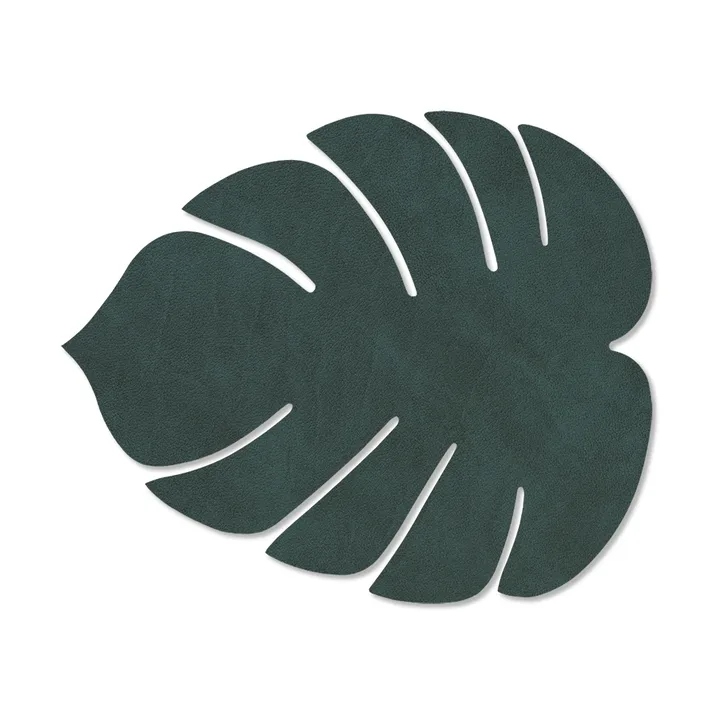 Monstera Leaf Nupo placemat S - Dark green - LIND DNA