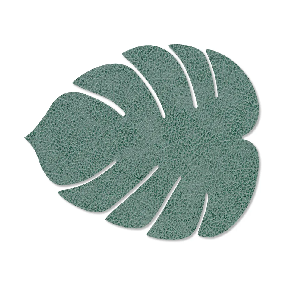 Monstera Leaf Nupo placemat S, Pastel green LIND DNA