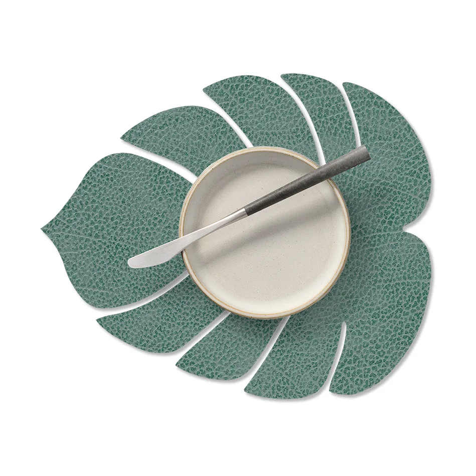 Monstera Leaf Nupo placemat S, Pastel green LIND DNA