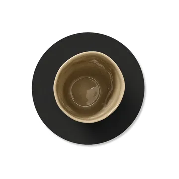 Nupo coaster circle - Black ink - LIND DNA