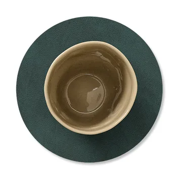 Nupo coaster circle - dark green - LIND DNA