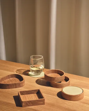 Nupo coaster circle - Lemon sorbet - LIND DNA