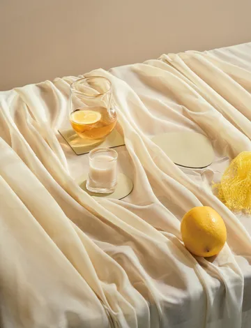 Nupo coaster circle - Lemon sorbet - LIND DNA