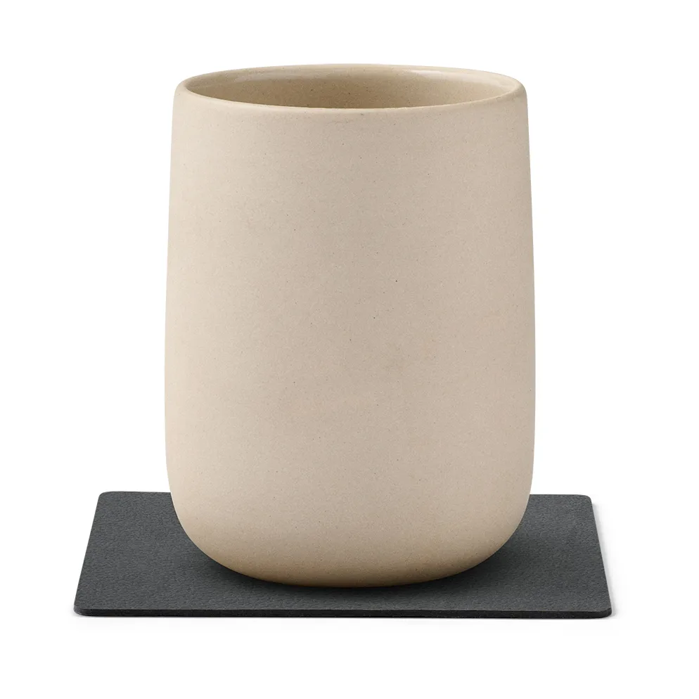 Nupo coaster reversible square 1 pc, anthracite-light grey LIND DNA