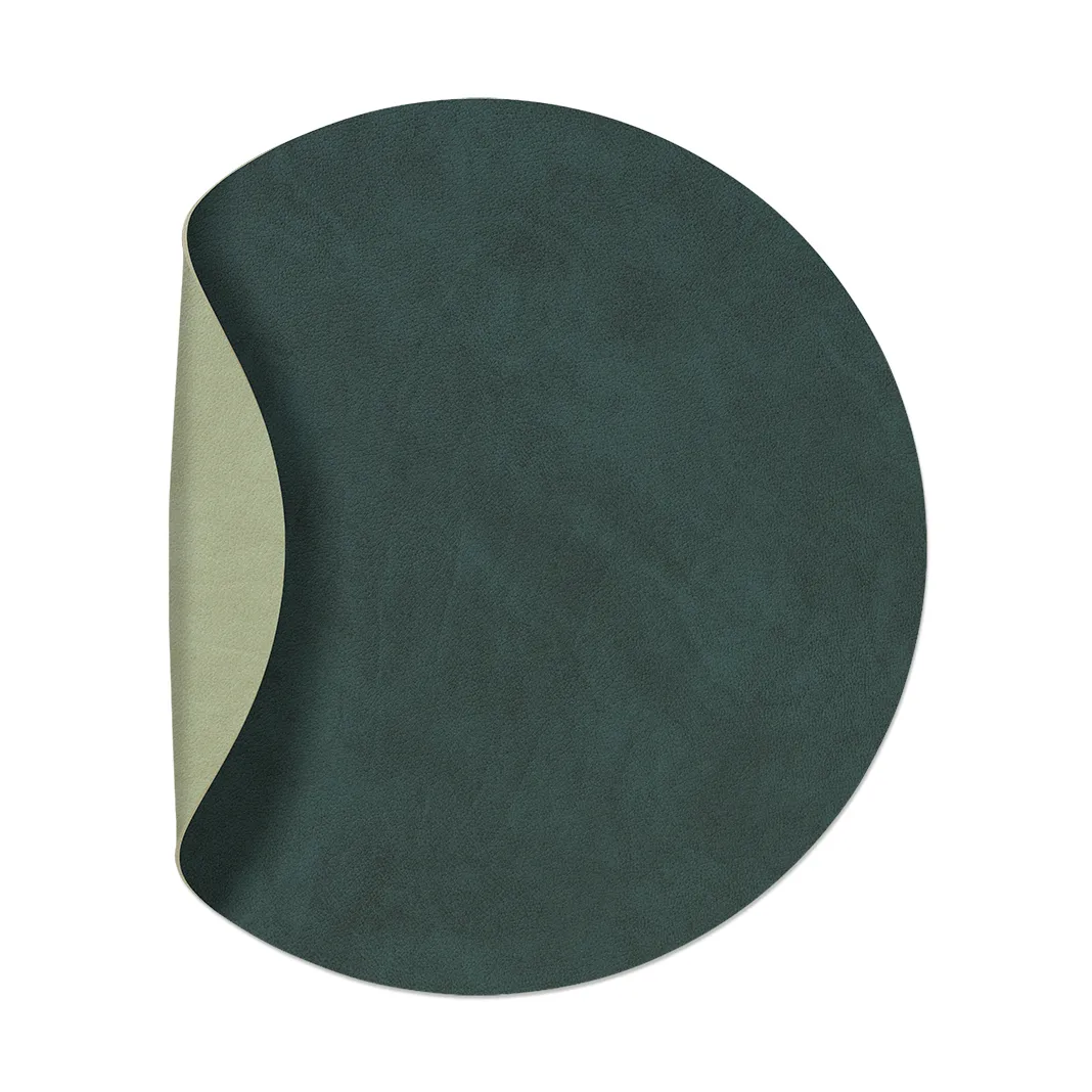 Nupo placemat circle reversible M 1 pcs, Dark green-olive green LIND DNA